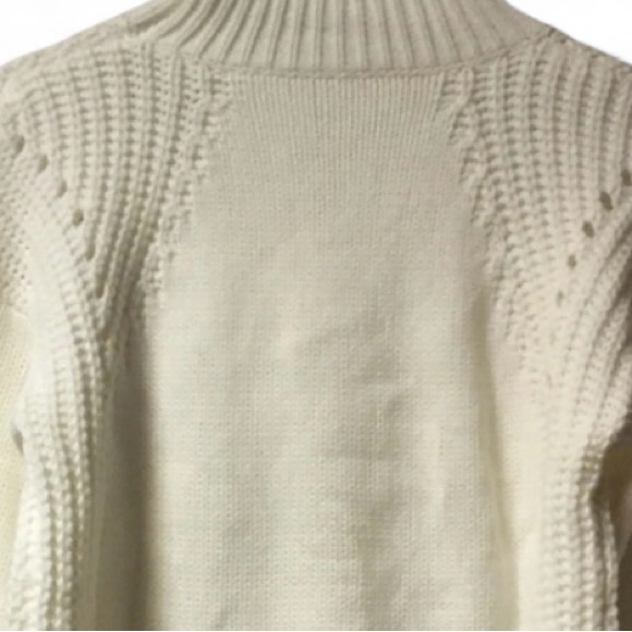 Sweater ~ Women’s ~ White ~ Knit ~ Small ~ Long Sleeves ~ Pullover - Picture 7 of 16
